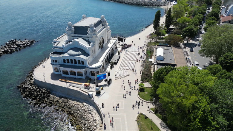 video cazinoul din constanta si a redeschis portile pentru vizitatori imagini spectaculoase cu bijuteria arhitecturala de la malul marii 682ec98943ddc