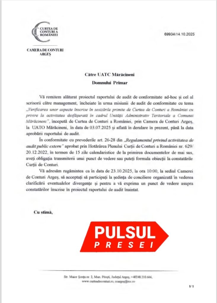 Curtea de Conturi bate din nou la poarta Primăriei Mărăcineni din Argeș 8 Screenshot 20251020 210530 OneDrive
