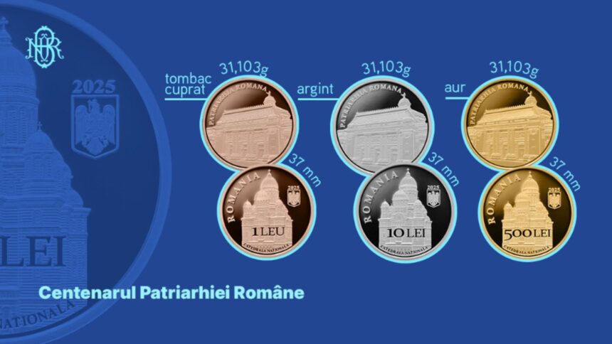 aur argint si tombac cuprat bnr celebreaza 100 de ani ai patriarhiei romane printr o emisiune numismatica speciala 68dfa2b327476