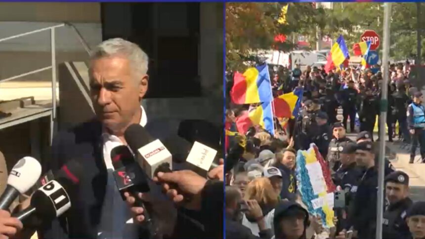 calin georgescu ajunge la sectia de politie din buftea ampla mobilizare a sustinatorilor sai ce mesaj va transmite liderul respins de sistem 68ede5fbde793