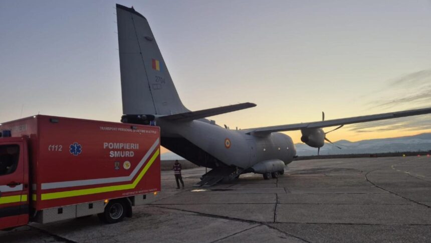 misiune umanitara de urgenta doi pacienti cu arsuri grave transferati la bruxelles cu o aeronava a fortelor aeriene romane 69503e1e89fac