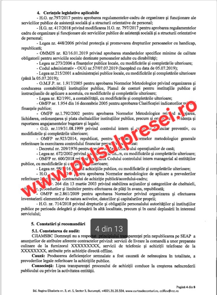 Curtea de Conturi scoate la iveală nereguli grave la DGASPC Ilfov. 10 Screenshot 20260125 124007 OneDrive