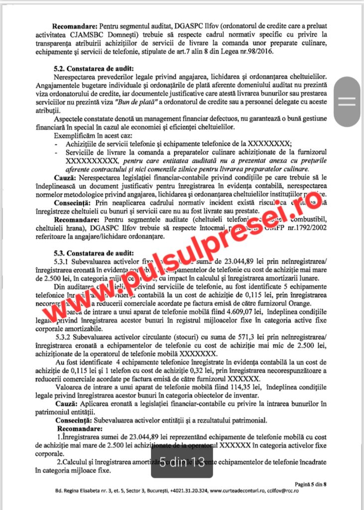 Curtea de Conturi scoate la iveală nereguli grave la DGASPC Ilfov. 11 Screenshot 20260125 124013 OneDrive