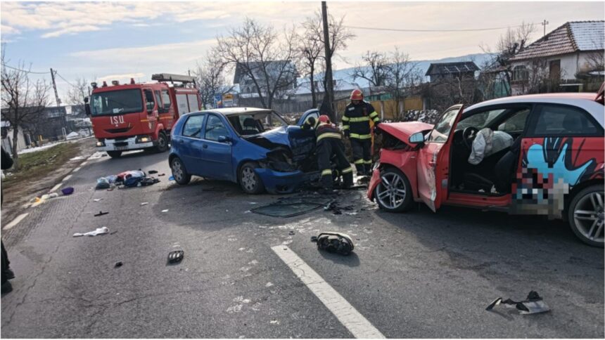 accident grav pe dn 64 in judetul valcea doua persoane au fost ranite dupa ce doua masini s au ciocnit violent 6968f0566b998