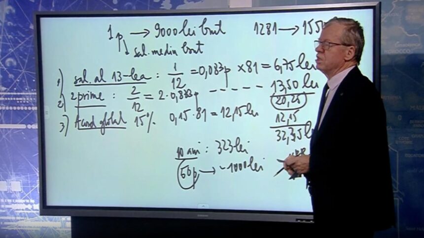 de ce romanii castiga putin si dupa mica recalculare profesorul anton hadar calcule in studioul realitatea plus 6964ab2ed0934