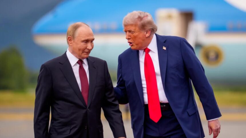 donald trump si a agatat in casa alba fotografia alaturi de vladimir putin realizata la summitul din alaska 697a10ac49041