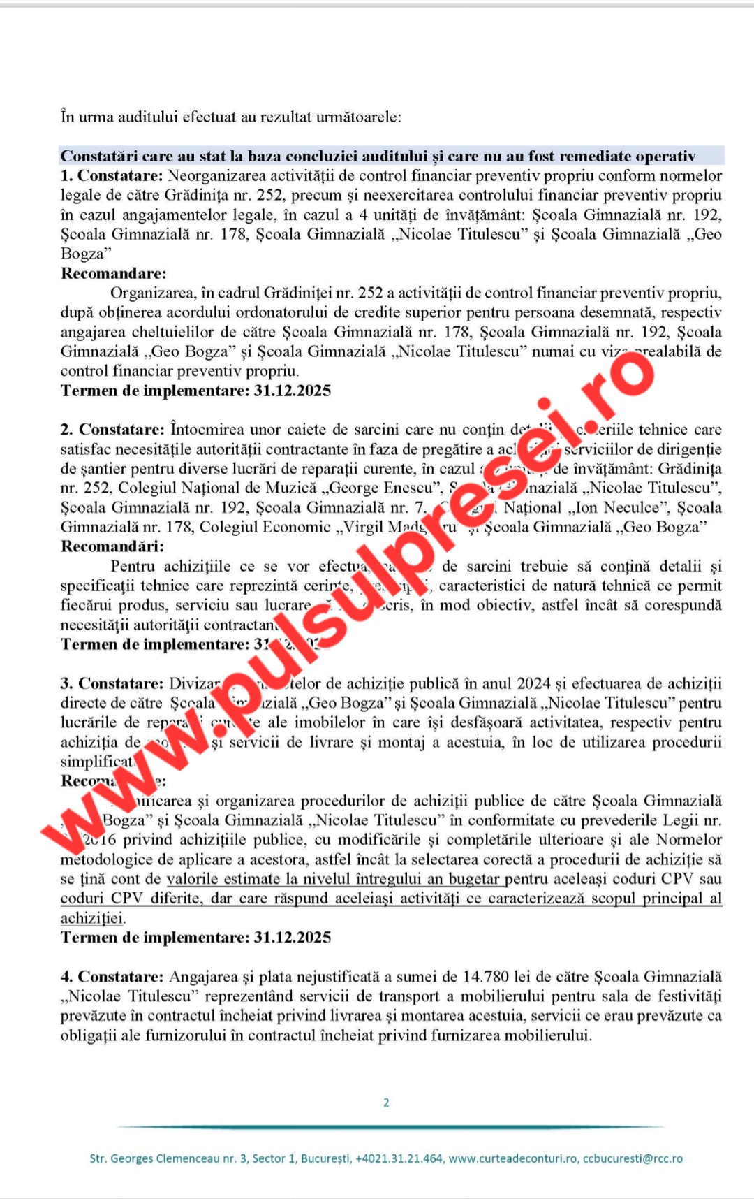 Bombă: Raport exploziv al Curții de Conturi la Primăria Sectorului 1 9 Screenshot 20260207 091125 OneDrive
