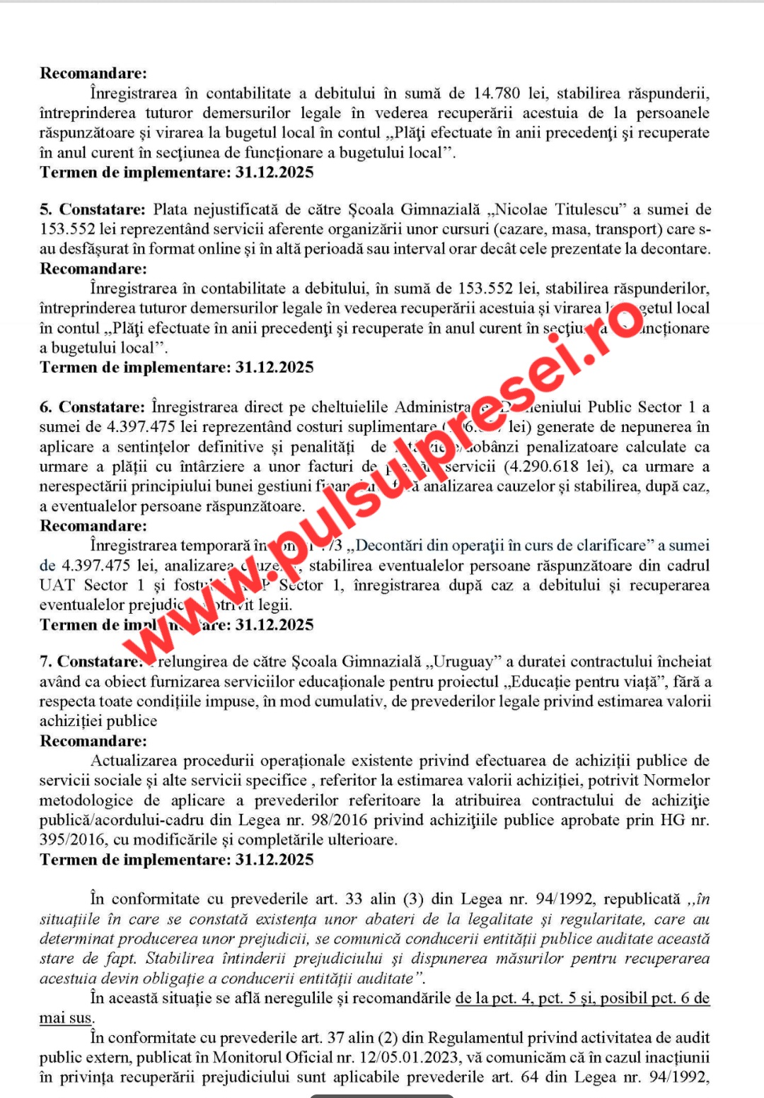 Bombă: Raport exploziv al Curții de Conturi la Primăria Sectorului 1 10 Screenshot 20260207 091132 OneDrive