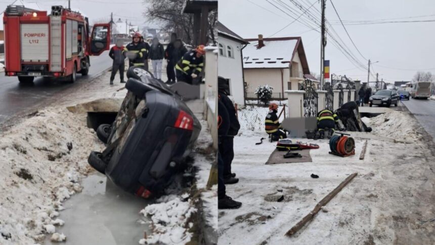 accident in judetul suceava o femeie a fost ranita dupa ce s a rasturnat cu masina intr un sant 6983636b20a80