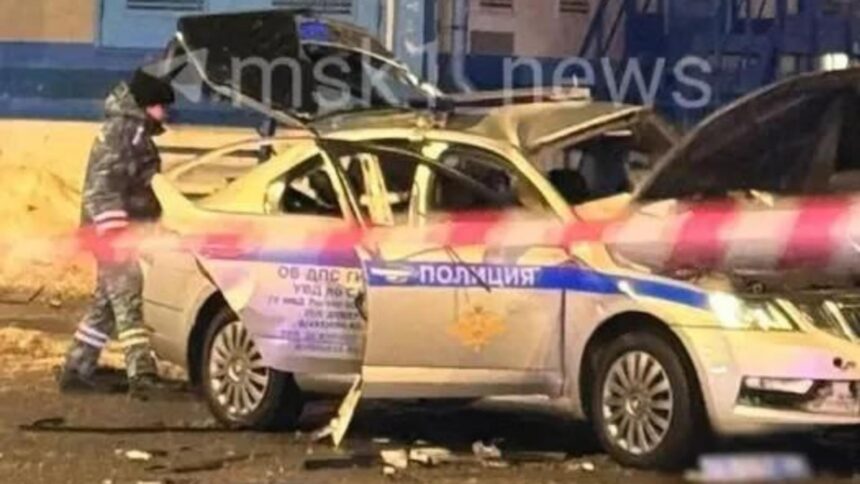 atac cu explozibil in centrul moscovei un ofiter de politie ucis si alti doi raniti video 699d570404919