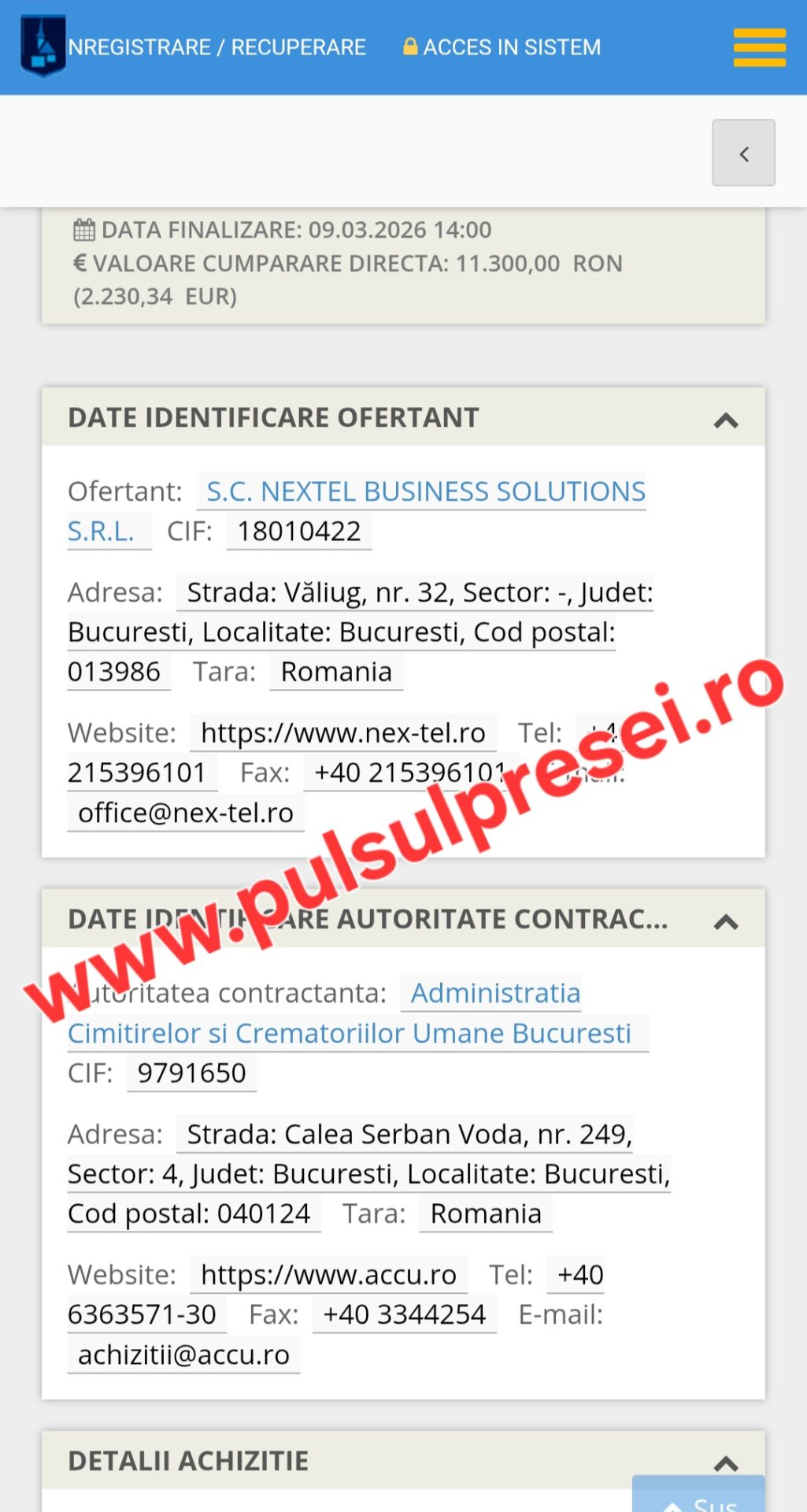 Achiziție „ca la carte” la cimitire: pierderi și hârtie termică – combinația perfectă? 8 Screenshot 20260322 090229 Chrome