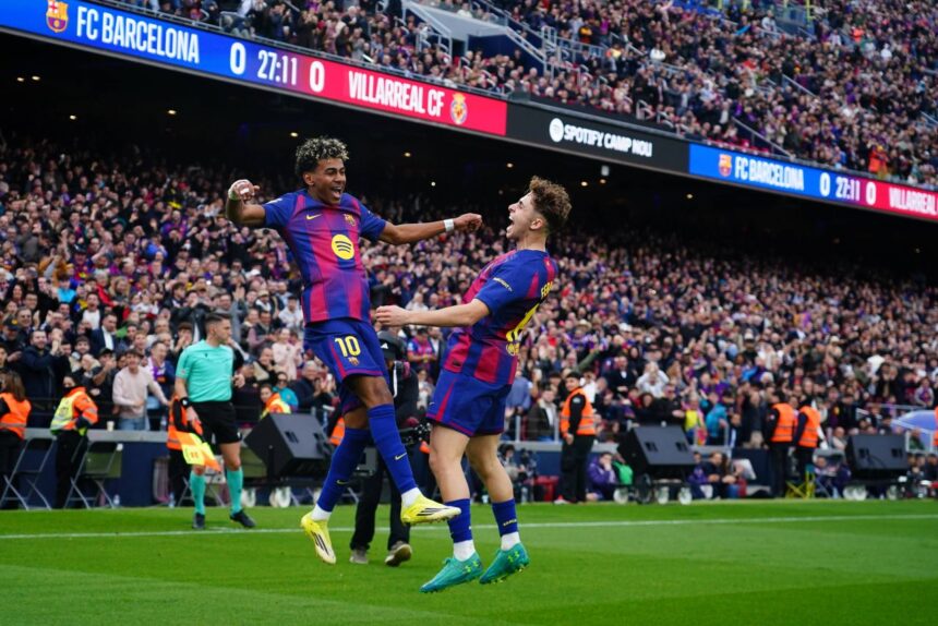 clasament barcelona mai face un pas spre titlu a spulberat o pe villarreal cu hat trick ul lui yamal 69a3faef65a3d