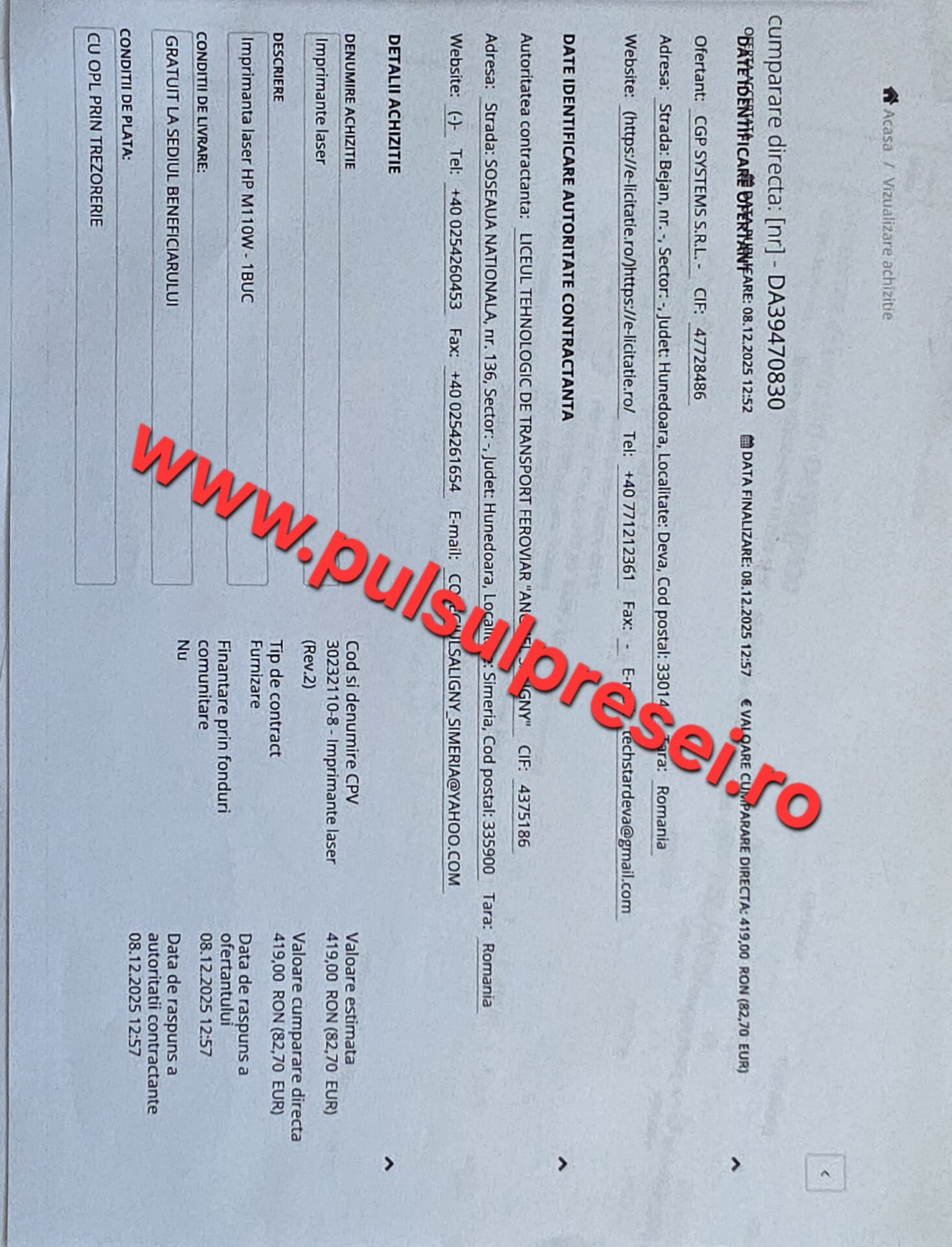 Contracte ciudate la Societatea Națională a Apelor Minerale: panou publicitar și semne de întrebare 9 20260426 120742
