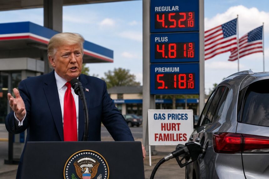 Trump propune suspendarea taxei pe benzină în SUA, în contextul prețurilor ridicate.