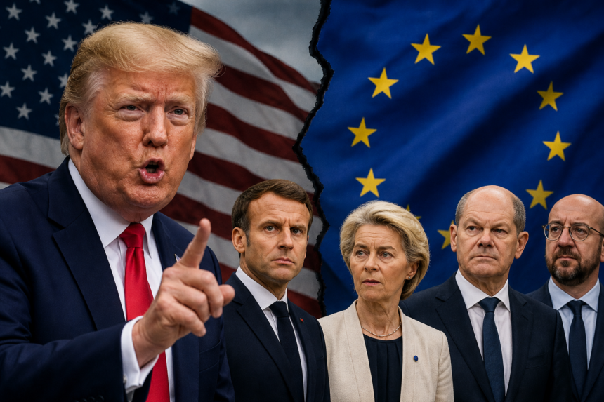 Donald Trump își reînnoiește criticile la adresa liderilor europeni.