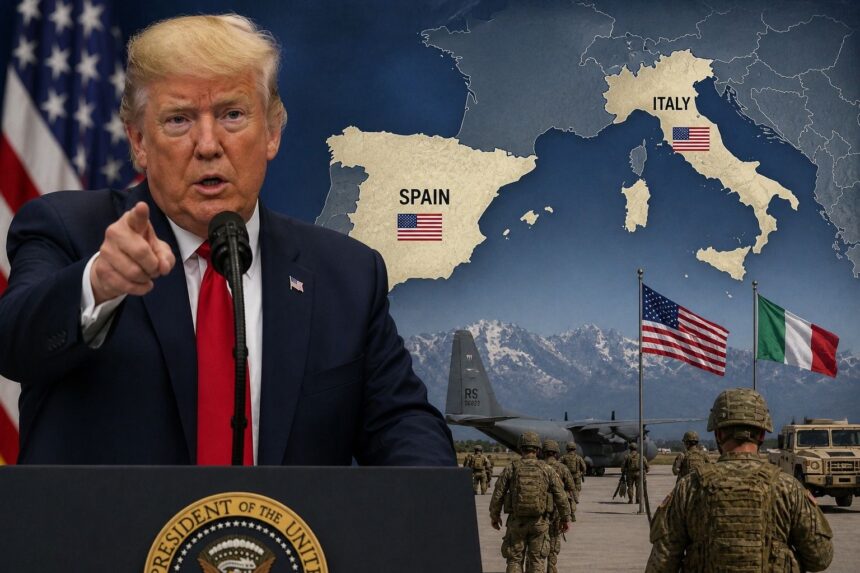 Donald Trump: „Probabil” vom retrage trupe din Italia și Spania. Declarație controversată pentru NATO.