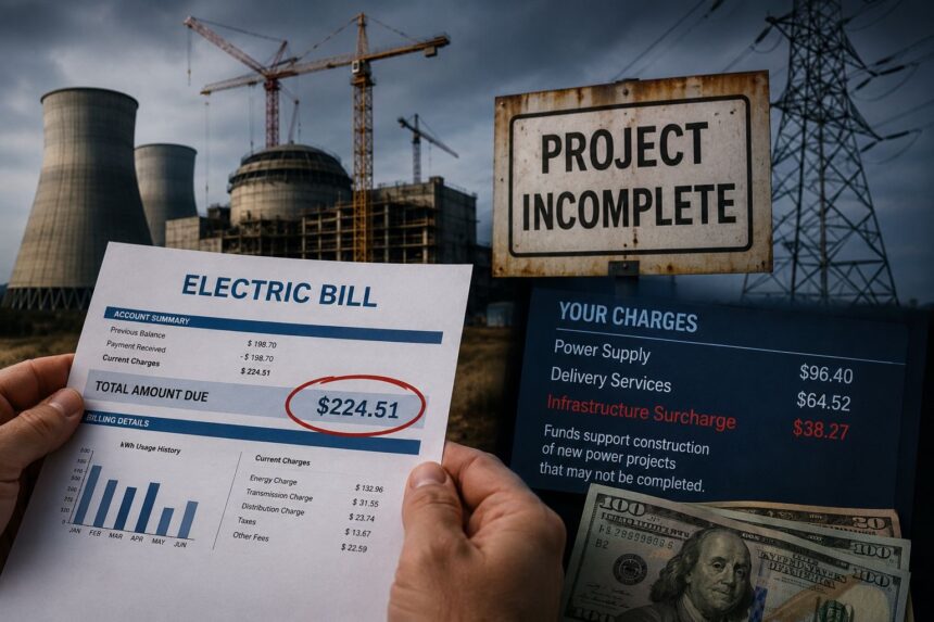 Milioane de americani suportă costuri pentru proiecte electrice nefinalizate
