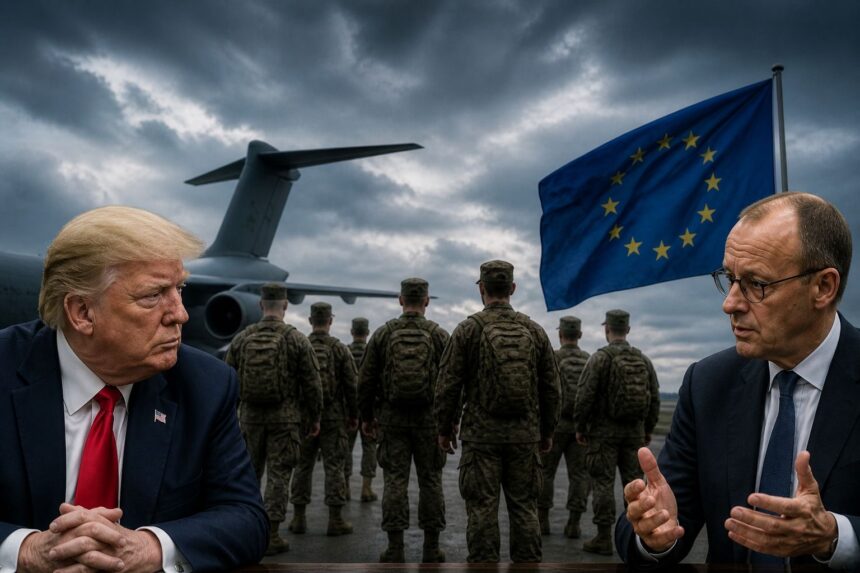 Germania propune că reducerea trupelor americane ar putea impulsiona Europa, dar republicanii sunt îngrijorați.