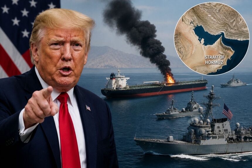 Trump: SUA vor sprijini navele blocate în Strâmtoarea Hormuz, după atacul asupra unui petrolier.
