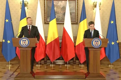 Declarații comune ale președintelui Nicușor Dan și președintelui Poloniei, Karol Nawrocki, la Palatul Cotroceni.