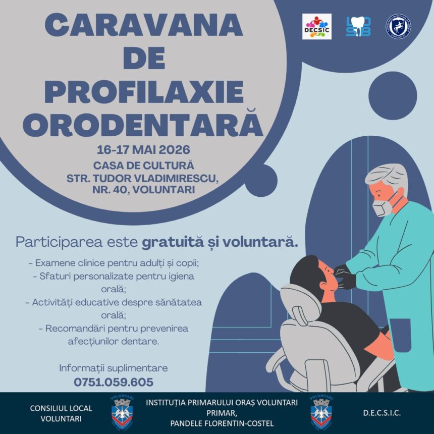 Caravana de Sănătate Orală sosește în Voluntari