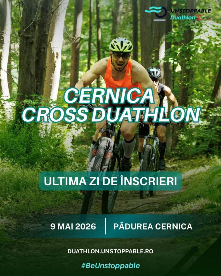 Astăzi este ultima zi pentru înscrierea la Cernica Cross Duathlon de sâmbătă.