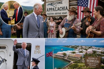 Regele Charles III întâmpinat cu tradiții din Appalachia după întâlnirea cu Donald Trump; vizita se îndreaptă spre Bermuda.