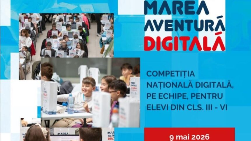 Competiția Marea Aventură Digitală reunește elevii din clasele III–VI.