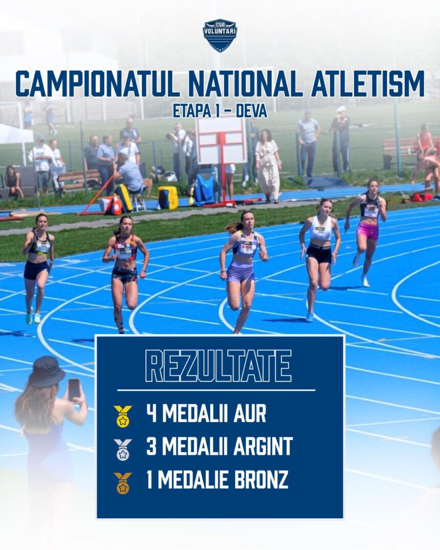medalii CN atletism deva 2026 cso voluntari foto fb cso vol