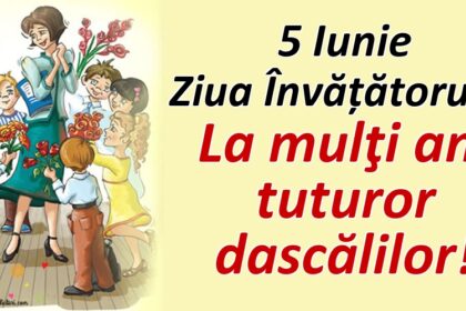 5 iunie Ziua Invatatorului