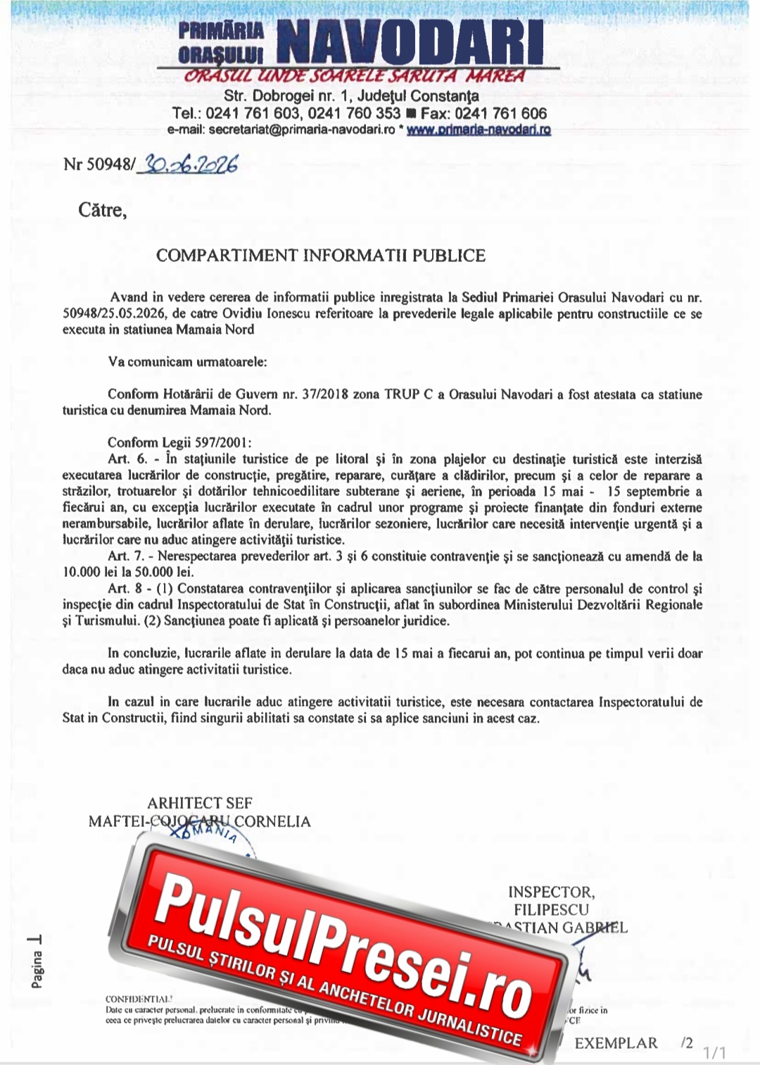 Sezon estival cu reguli stricte: Primăria Năvodari pune piciorul în prag pentru constructorii din Mamaia Nord si Navodari 9 Screenshot 20260702 172818 Samsung Notes