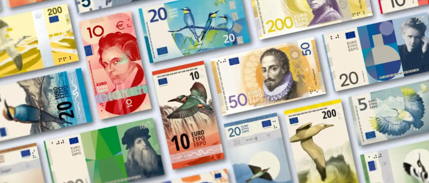 design euro banknotes foto screenshot ECB