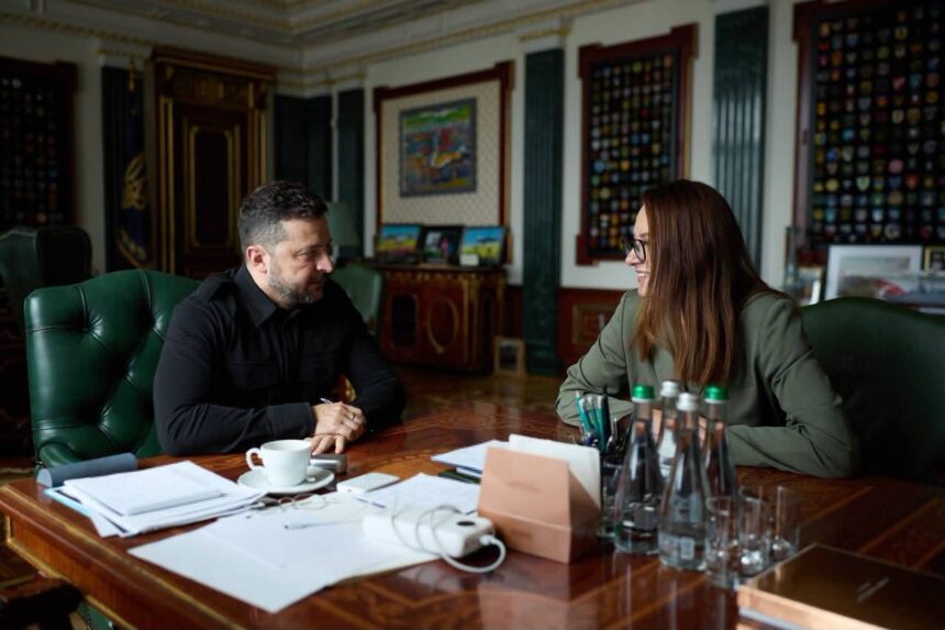 volodimir zelenski Iulia Sviridenko foto facebook Iulia Sviridenko