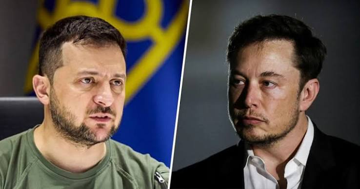 Zelenski si Elon Musk