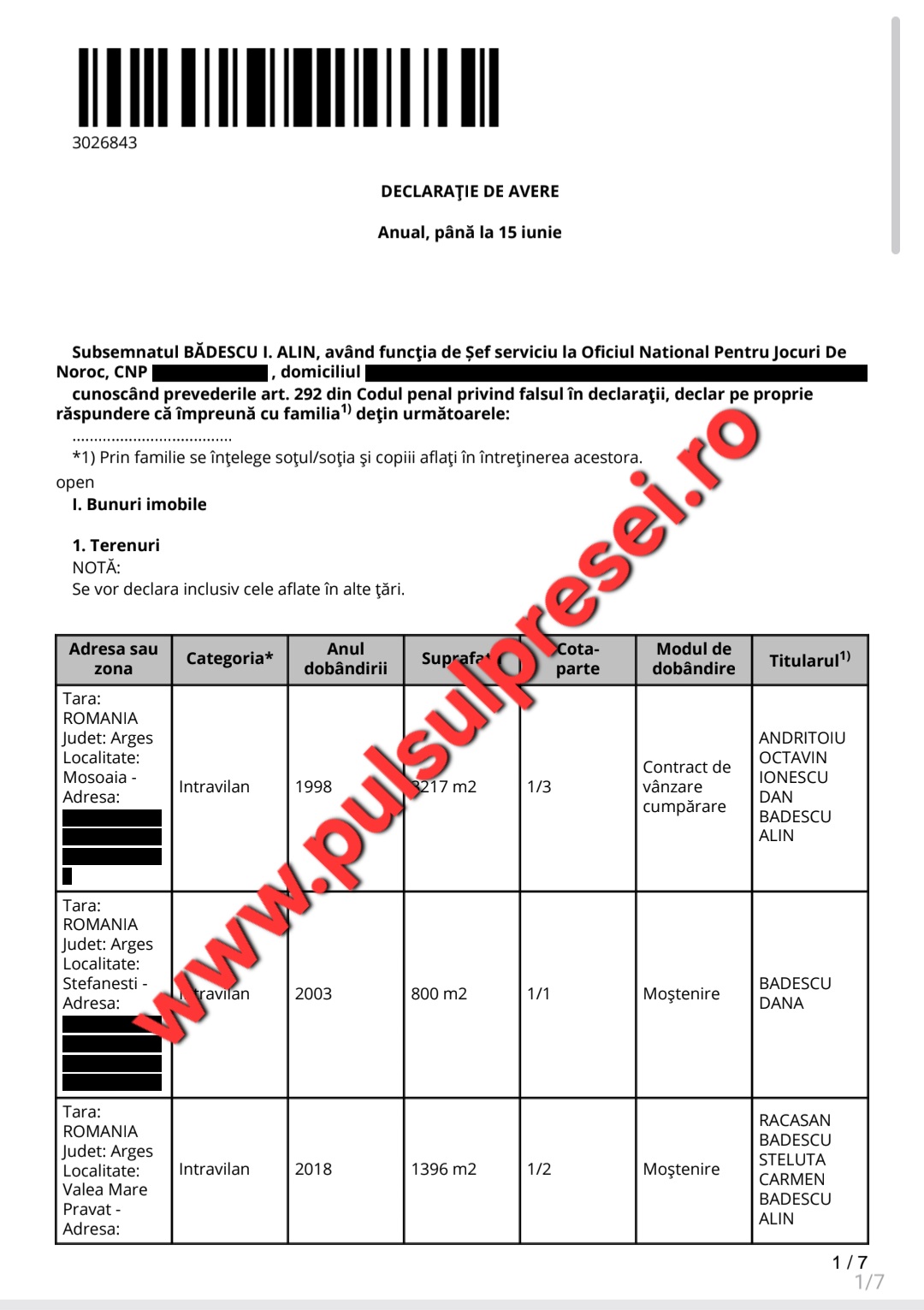 BOMBA ZILEI LA ONJN! Șeful Controlului Argeș, Alin Bădescu, împrumuturi de 90.000€ și 66.000€ „la saltea”. 8 Screenshot 20260822 211410 My Files