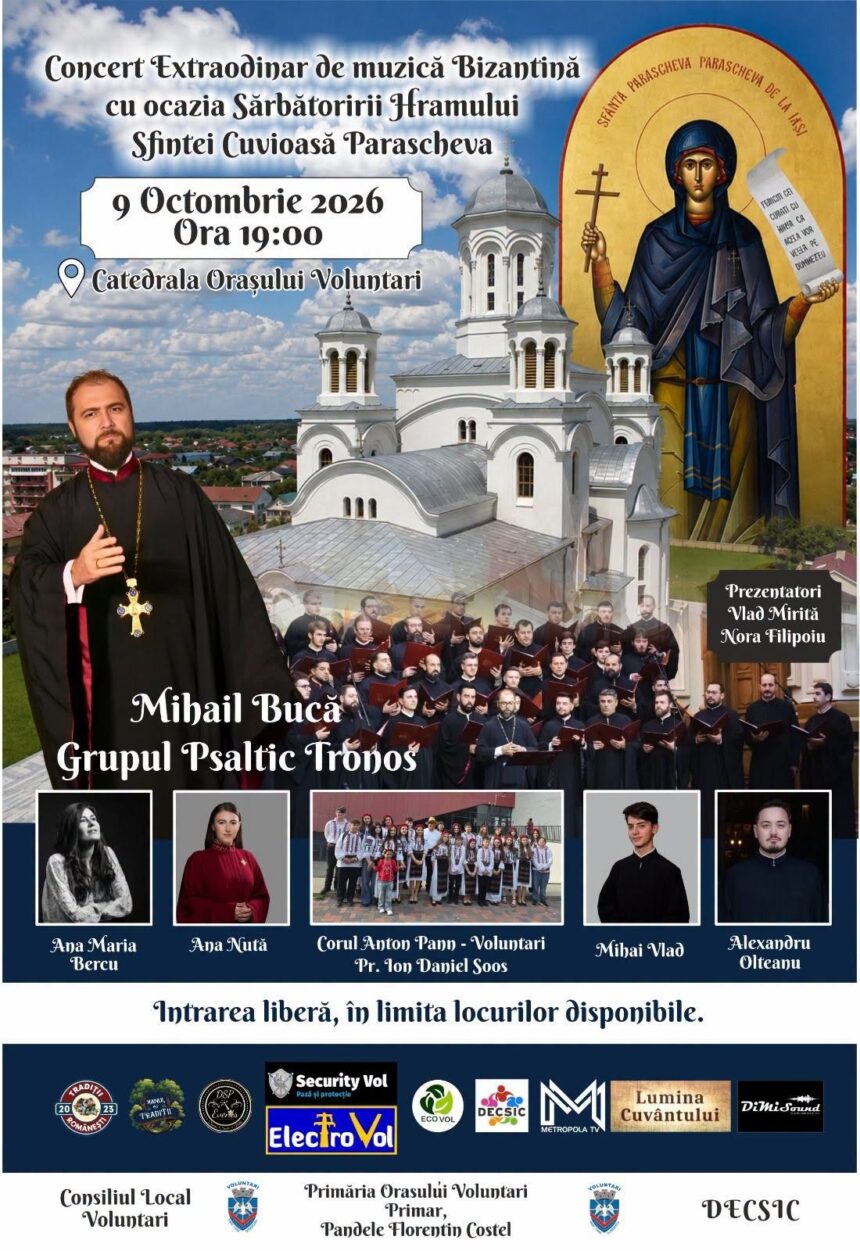 concert muzica bizantina catedrala voluntari foto fb florentin pandele